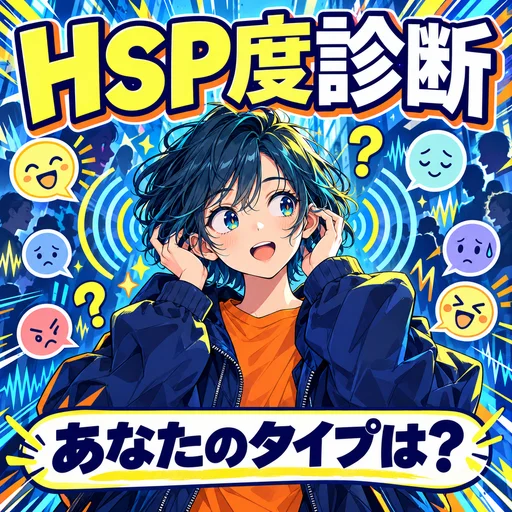 HSP度診断｜あなたの繊細さんレベルが5問でわかる無料診断