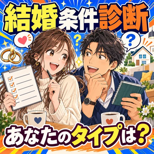 結婚条件診断｜あなたと結婚できる人の条件が5問でわかる診断