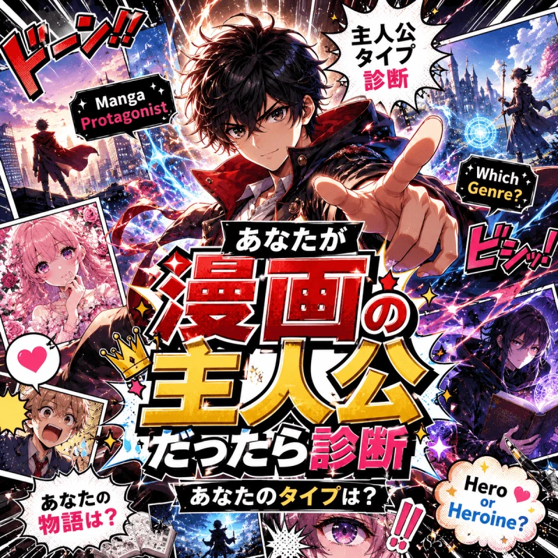 漫画主人公診断｜あなたは少年漫画の主人公8タイプのどれ？