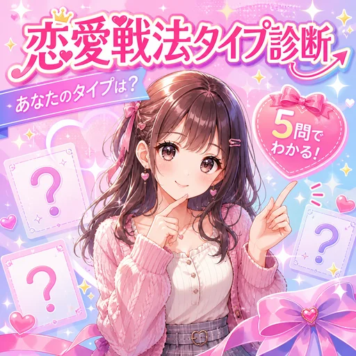 恋愛戦法タイプ診断｜あなたの恋の戦い方キャラが5問でわかる