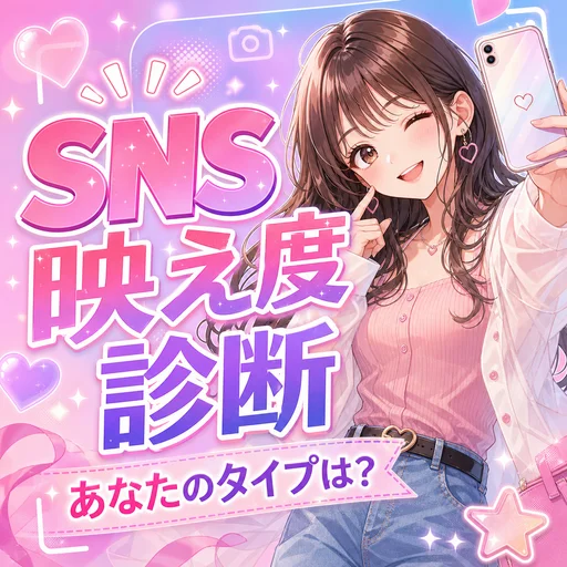 SNS映え度診断｜あなたの投稿が映えてるかが5問でわかる無料診断