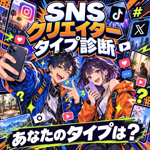 SNSクリエイタータイプ診断｜発信スタイルが5問でわかる診断