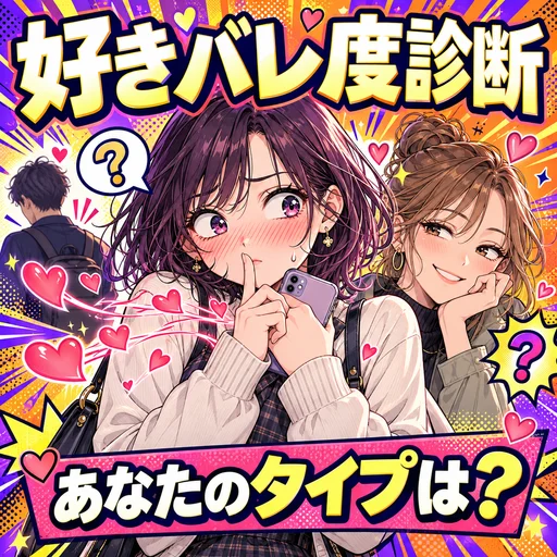 好きバレ度診断｜あなたの好意ダダ漏れレベルが5問でわかる診断